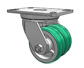 Albion 272 Series Dual Wheel Caster 272PD04101S