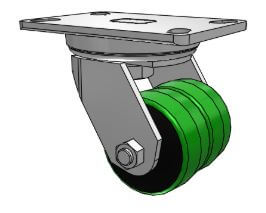Albion 272 Series Dual Wheel Caster 272PY03101S