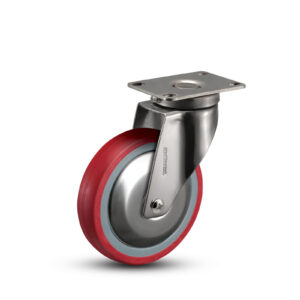 Hi-Temp Thermal Rubber Swivel Caster